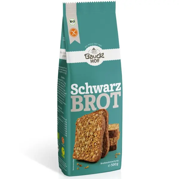 Mix de faina pentru paine neagra fara gluten, eco - 500 g