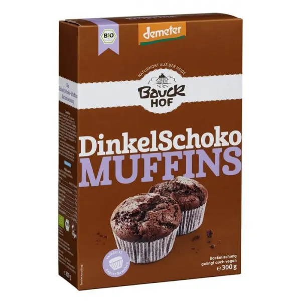 Mix din spelta pentru muffins cu ciocolata Demeter, eco - 300 g