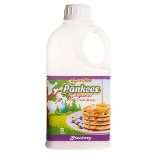 Mix faina pentru clatite si wafe Blueberry Pankees, 290g, Lucas Bites