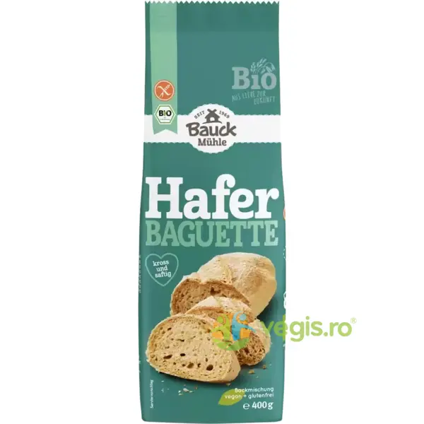 Mix pentru Bagheta din Ovaz fara Gluten Ecologic/Bio 400g