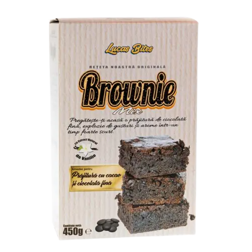 Mix pentru brownie Brownie Mix, 450g, Lucas Bites