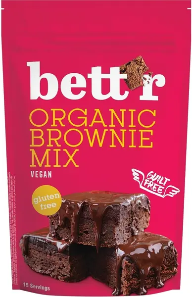 Mix pentru brownies fără gluten, 400 g, Bett'r