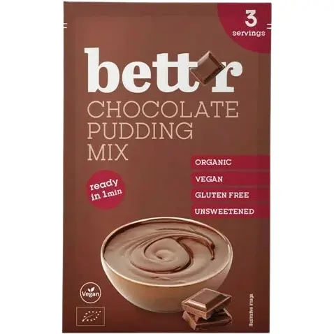 Mix pentru Budinca cu Ciocolata fara Gluten Ecologic/Bio 30g