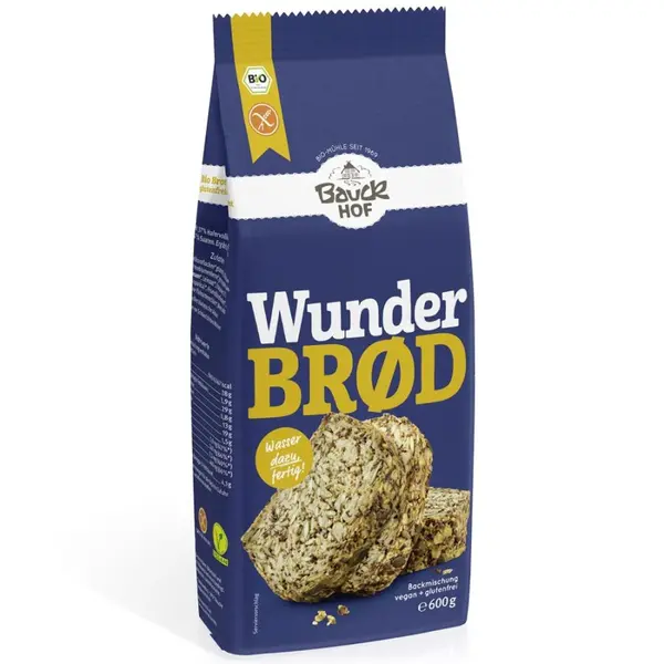 Mix pentru paine integrala cu seminte fara gluten, eco - 600 g