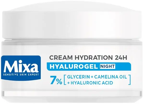 Mixa Hyalurogel Cremă de față de noapte, 50 ml