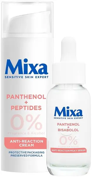 Mixa Set Anti-Reaction - Cremă și Ser pentru față, 50 + 30 ml