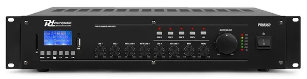 Mixer amplificator PA 360W 6 canale si 4 zone Bluetooth/USB/SD, PRM360