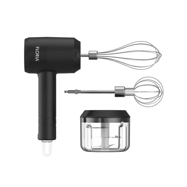 Mixer de mana 3 in 1 Floria ZLN2772 reincarcabil, Utilizare fara cablu, Baterie 800mAh, Putere 3.7V / 20W