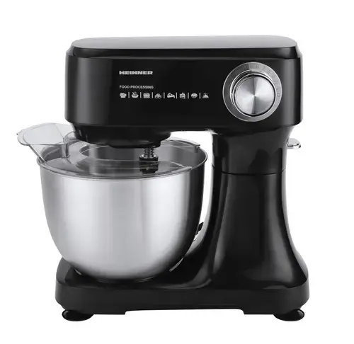 Mixer planetar HEINNER HPM-D750BK, 600 W, Bol 3.5 l, 12 viteze (Negru)