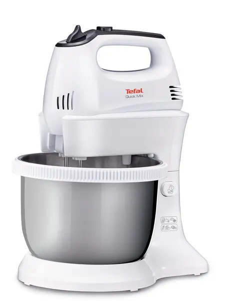 Mixer planetar Tefal - HT312138, 300W, 5 trepte, alb