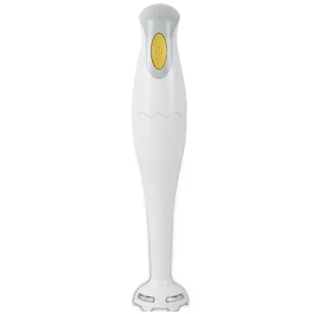 Mixer vertical tip blender Rosberg R51112C, 180W, 1 Viteza, Lama din otel inoxidabil, Alb Galben