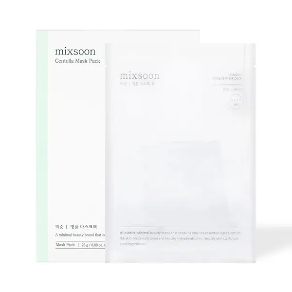 Mixsoon – Centella Mask Pack, 1 piece, 25g