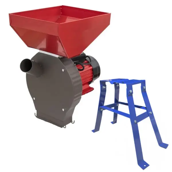 Moara Craft-Tec MX419 + Suport cu picioare, 3.8 KW, Cuva Mare, 3000RPM, 200 Kg h, Bobinaj Cupru