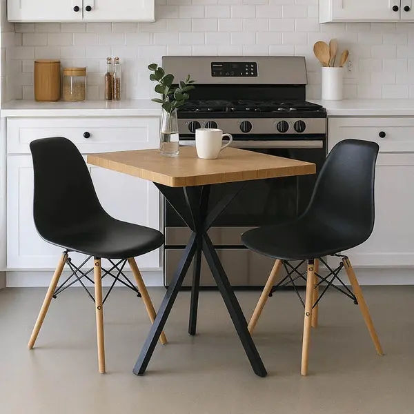 Mobilier Bucatarie Studenteasca Set 3 Piese Mingle, Compacte, 70x70x75 cm