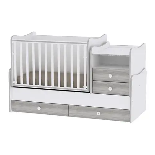 Mobilier Combo Lorelli White & Artwood, 72 x 172 cm, lemn