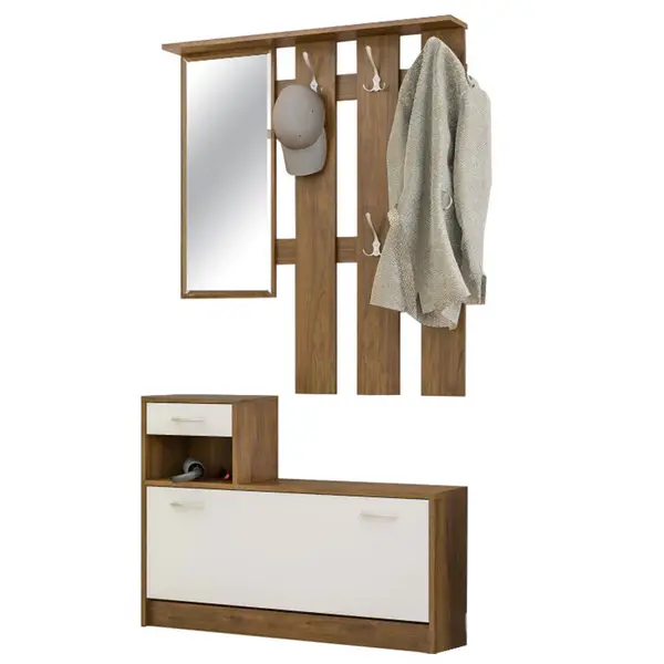 Mobilier de hol Jamie, Nuc, 100x27x187 cm