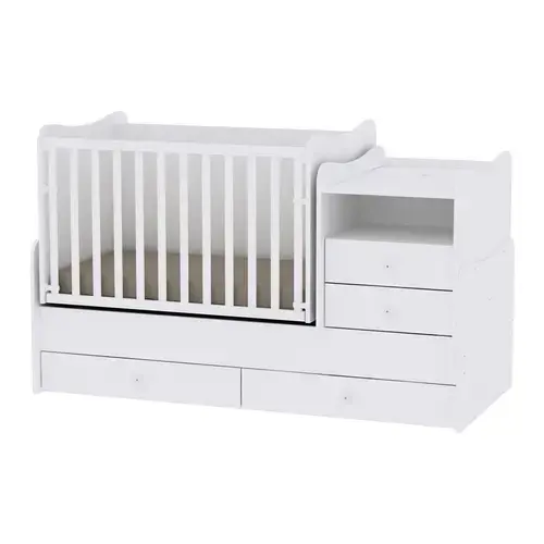 Mobilier Lorelli Combo, 72 x 172 cm, lemn, Alb