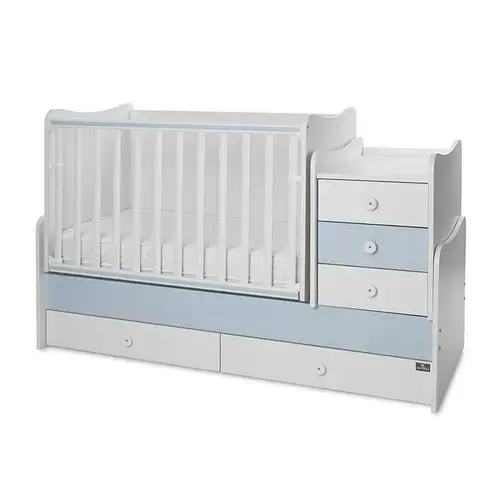 Mobilier Lorelli Maxi Plus, 70x160 cm, transformabil (Alb)