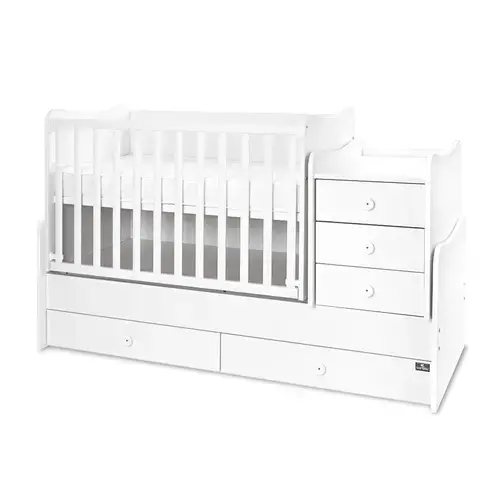 Mobilier multifunctional Lorelli Maxi Plus, 70 x 160 cm, transformabil, Alb