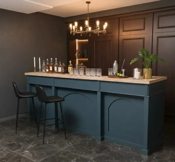 Mobilier pentru bar cu blat din lemn