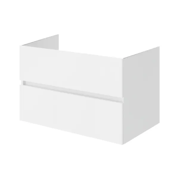 Mobilier pentru lavoar pe blat 80 cm, alb lucios, Fluminia Genova
