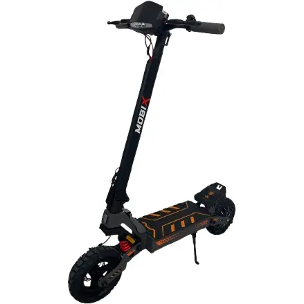 MOBIX Trotineta electrica pliabila MOBIX F1, roti off-road 10, motor 800W, autonomie 45km, viteza maxima 55km/h, baterie 48V/15Ah, Negru