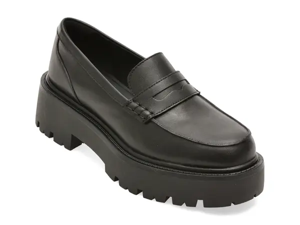 Mocasini ALDO negri, CADAYCIA 001, din piele naturala