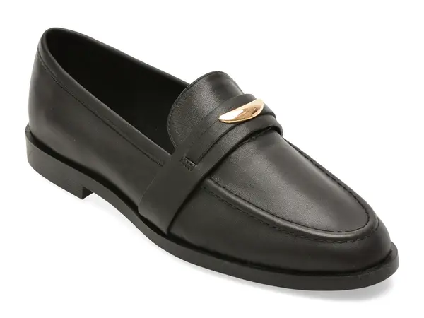 Mocasini ALDO negri, ELLYA 001, din piele naturala