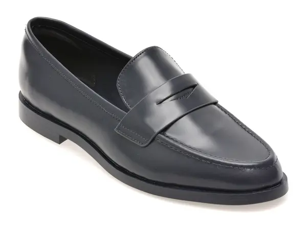 Mocasini eleganti ALDO bleumarin, ADALADAR 410, din piele naturala
