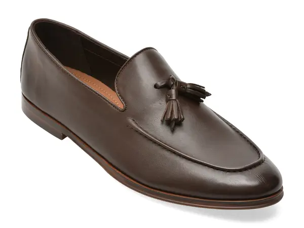 Mocasini eleganti ALDO maro, MOTTO 204, din piele naturala