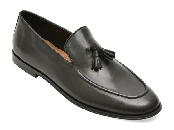 Mocasini eleganti ALDO negri, MOTTO 001, din piele intoarsa