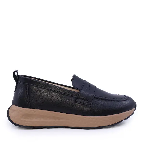 Mocasini femei Benvenuti negri din piele 1271DM2411N