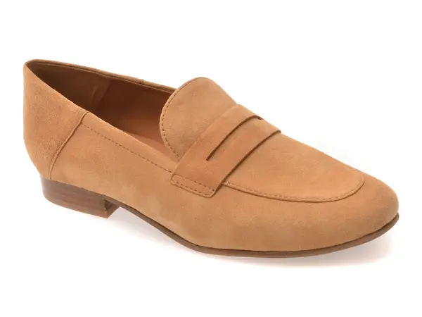 Mocasini GEOX maro, D552EA, din piele intoarsa
