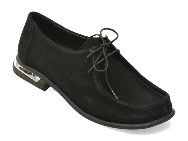 Mocasini GRYXX negri, 25308, din piele intoarsa