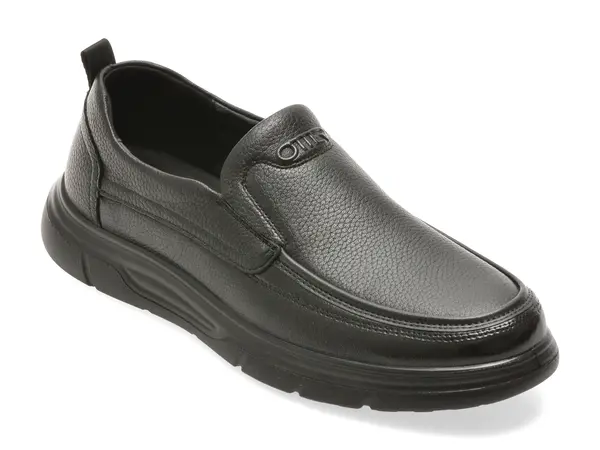 Mocasini OTTER negri, 1959, din piele naturala