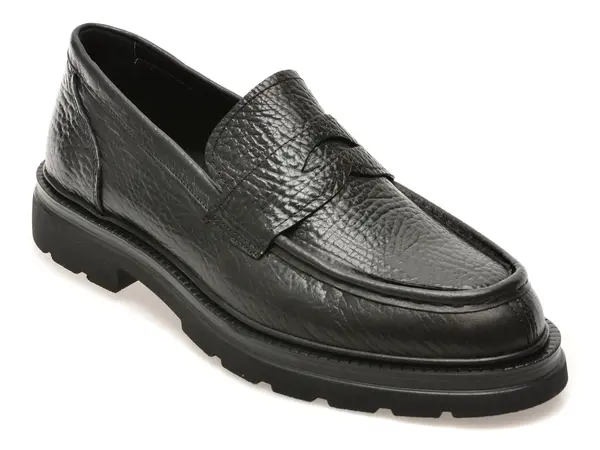 Mocasini OTTER negri, 25M36, din piele naturala