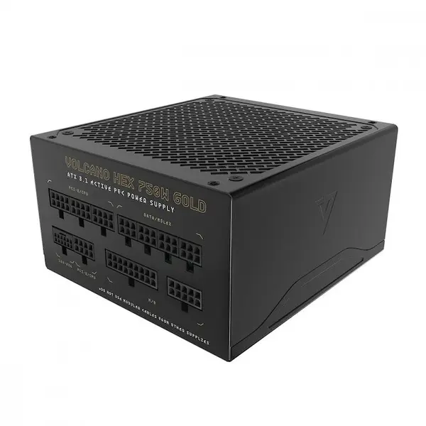 Modecom Sursa alimentare MODECOM VOLCANO HEX, 750W, 80 Plus Gold, ATX3.1, modular, 14 cm ventilator