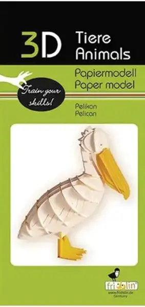 Model 3D din carton pentru asamblare Fridolin - Pelican