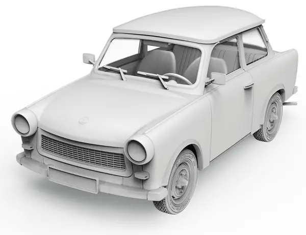 Model asamblabil AK Interactive Competiții: Automobile - Trabant 601 S Rallye