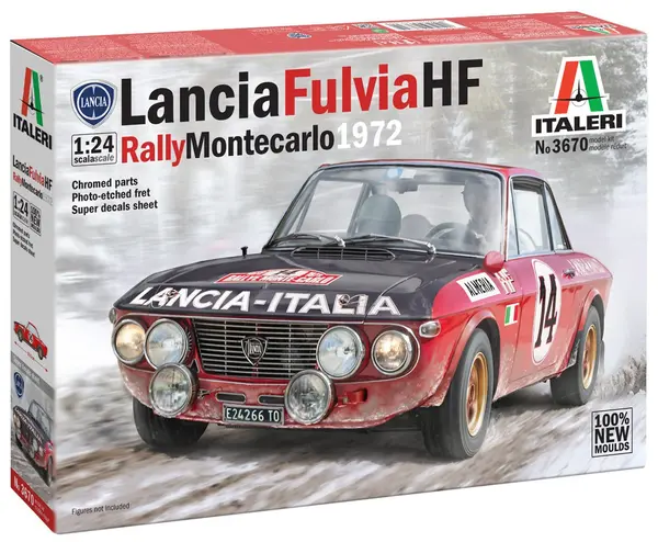 Model asamblabil Italeri Curse: Automobile - Lancia Fulvia HF Rally Monte Carlo 1972