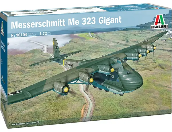 Model asamblabil Italeri Militar: Avioane - Avion militar greu de transport german Messerschmitt Me 323 Gigant