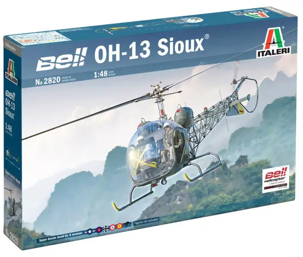Model asamblabil Italeri Militar: Elicoptere - Elicopter american Bell OH-13 Sioux