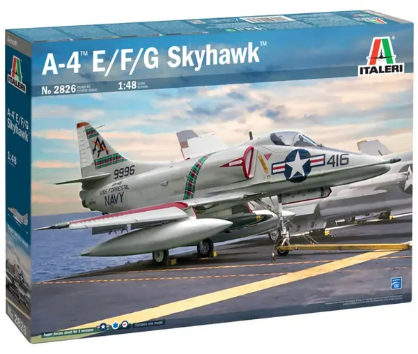 Model asamblabil Italeri Militare: Avioane - Avioane de atac ușoare americane Douglas A-4 E/F/G Skyhawk