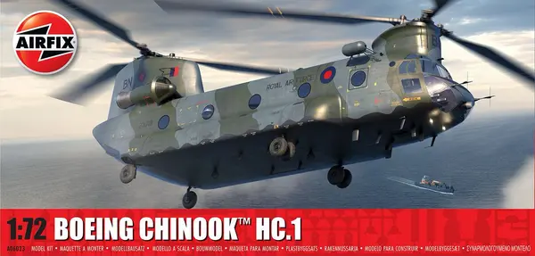 Model asamblat Airfix Militar : Elicoptere - Elicopter militar american Boeing Chinook HC 1 (Boeing Chinook HC 1)