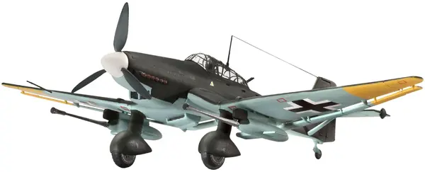 Model asamblat de avion militar Revell Junkers - Ju 87 G/D Tank Buster (04692)