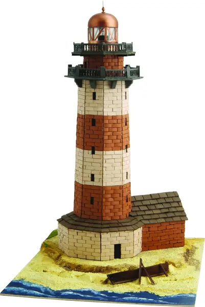 Model asamblat Domus Kits - Far 2, Model cărămizi reale