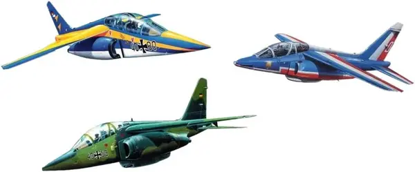 Model asamblat Revell Militar : Avioane - 50 de ani Alpha Jet