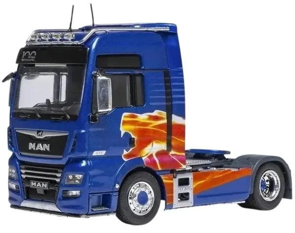 Model colecționar IXO Modern: Camioane - MAN TGX XXL (Blue/Decorated) (2020)