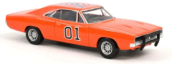 Model colecționar NOREV Contemporary: Automobile - Dodge Charger General Lee Jet-car (Orange) (1969)
