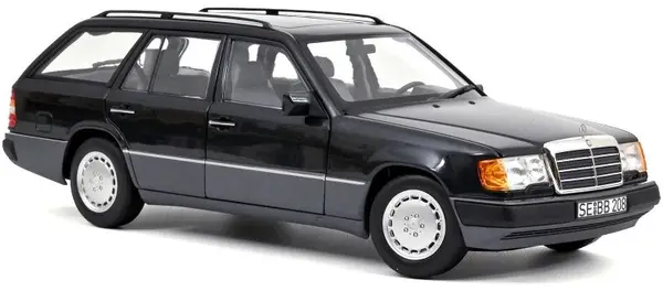 Model colecționar NOREV Contemporary: Automobile - Mercedes-Benz 300 D T-Modell 1990 albastru-negru metalizat